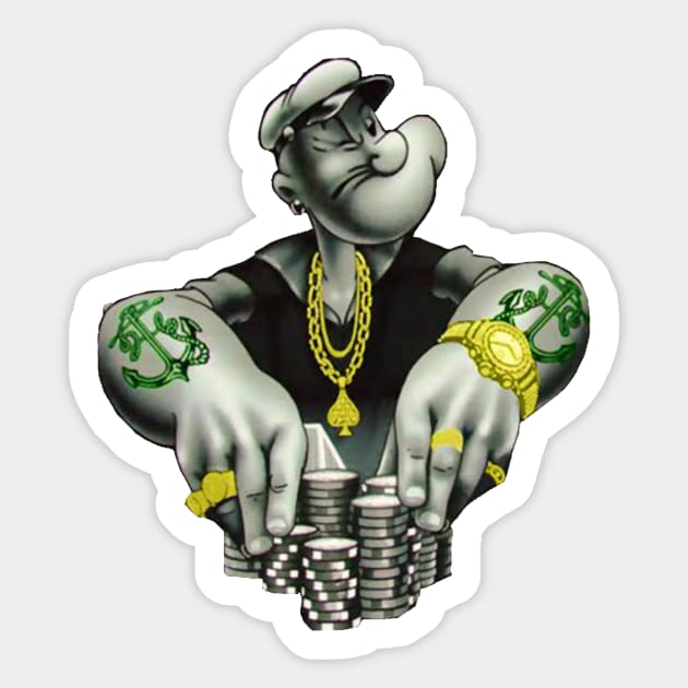 Gangsta Sticker by Reinrab